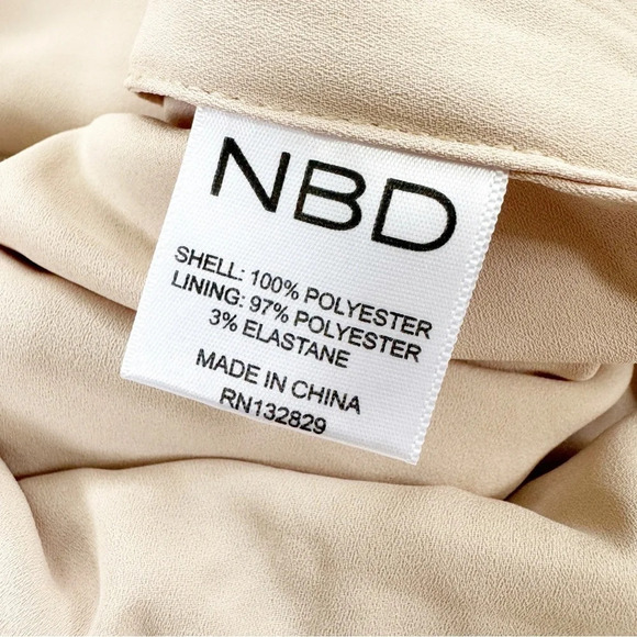 NBD Revolve Sequin Angled Angel Mini Skirt Gold Size XS - Picture 7 of 9